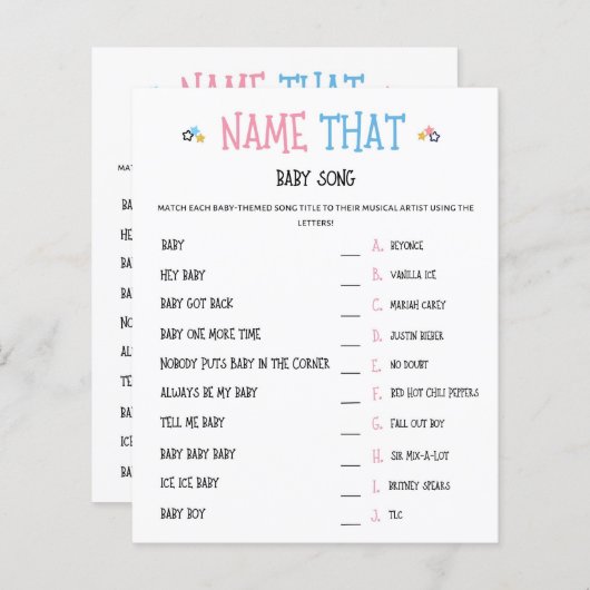 Wasserfarbengender zeigen den Namen des Babyspiels (Vorne/Hinten)