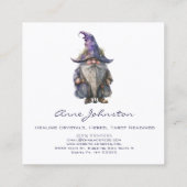 Wasserfarbengenom Quadratische Visitenkarte (Rückseite)