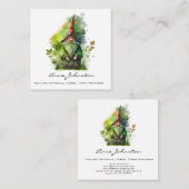 Wasserfarbengenom Quadratische Visitenkarte (Vorne/Hinten)