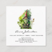 Wasserfarbengenom Quadratische Visitenkarte (Rückseite)