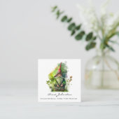 Wasserfarbengenom Quadratische Visitenkarte (Stehend Vorderseite)