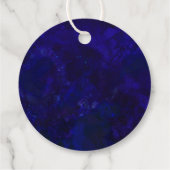 Wasserfarbengeode Moderne Kalligrafie Hochzeit Geschenkanhänger (Rückseite)