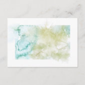 Wasserfarbengeometrische Kristallhochzeitung Begleitkarte (Rückseite)