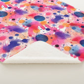 Wasserfarbengeplagte Sherpadecke (3/4)