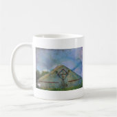 Wasserfarbengeplattierter Stall Kaffeetasse (Links)