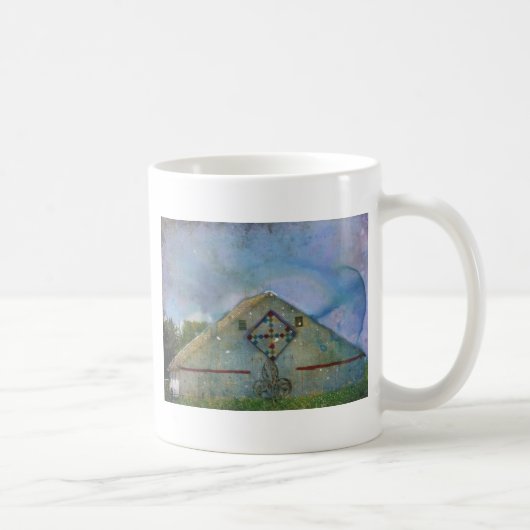 Wasserfarbengeplattierter Stall Kaffeetasse (Rechts)