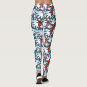 Wasserfarbengesicht - Lebhafte, farbenfrohe Abstra Leggings (Rückseite)