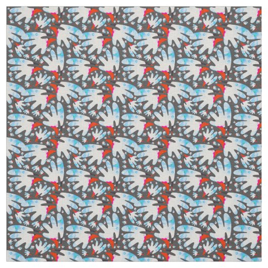Wasserfarbengesicht - Lebhafte, farbenfrohe Abstra Stoff (Muster)