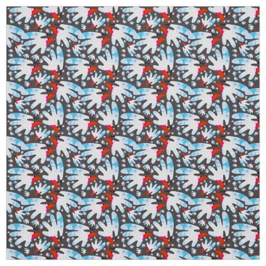 Wasserfarbengesicht - Lebhafte, farbenfrohe Abstra Stoff (Muster)