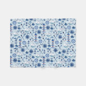 Wasserfarbengewirr Fleecedecke (Vorderseite (Horizontal))