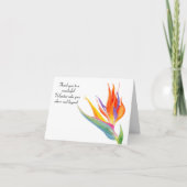 Wasserfarbengewitter des Paradieses Danke, Frau Vo Dankeskarte (Vorderseite)