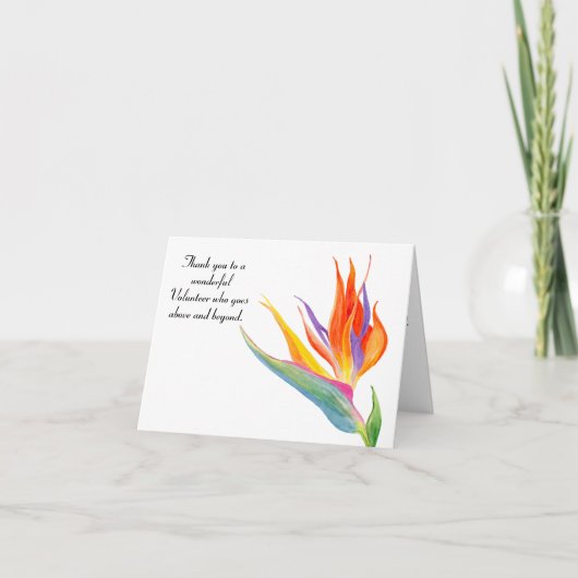 Wasserfarbengewitter des Paradieses Danke, Frau Vo Dankeskarte (Vorderseite)