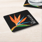 Wasserfarbengezwitscher des Paradieses Personalisi Rechteckiger Pappuntersetzer (angewinkelt)