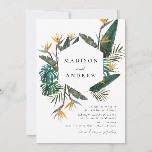 Wasserfarbengezwitscher Einladung (Vorderseite)