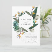 Wasserfarbengezwitscher Einladung (Stehend Vorderseite)