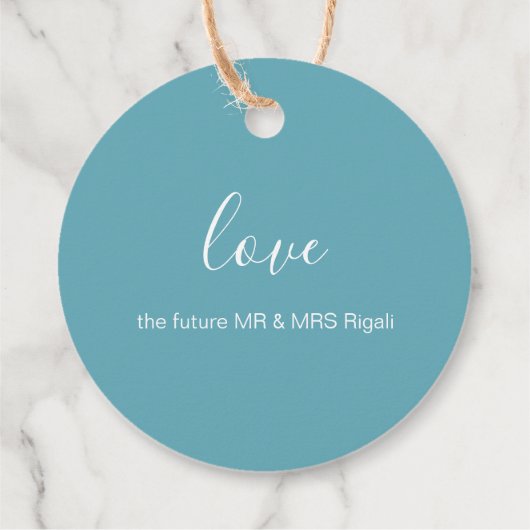 Wasserfarbengezwitscher Geschenkanhänger (Rückseite)