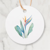 Wasserfarbengezwitscher Geschenkanhänger (Vorderseite)