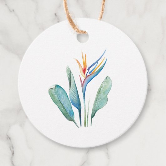 Wasserfarbengezwitscher Geschenkanhänger (Vorderseite)