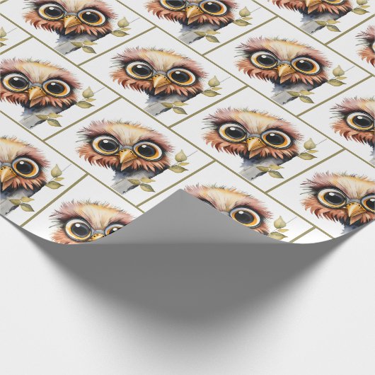 Wasserfarbengezwitscher Geschenkpapier (Ecke)