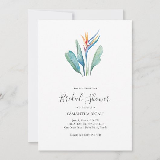 Wasserfarbengezwitscher im Paradies-Brautparty (Vorderseite)