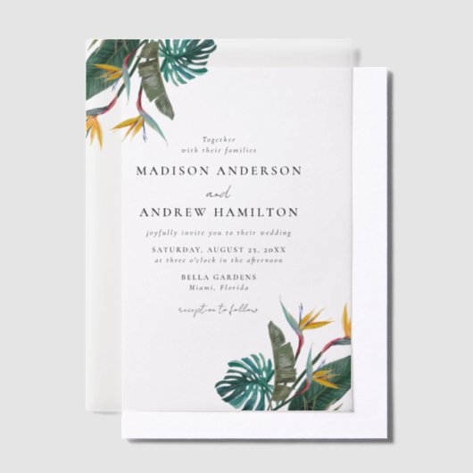 Wasserfarbengezwitscher Pergament Einladungen (Versetzt)