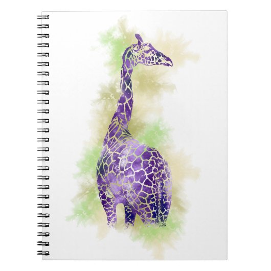 WasserfarbenGiraffe 1 Notizblock (Vorderseite)