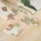 WasserfarbenGiraffe in Afrikanischer Savannah Puzzle (Seite)