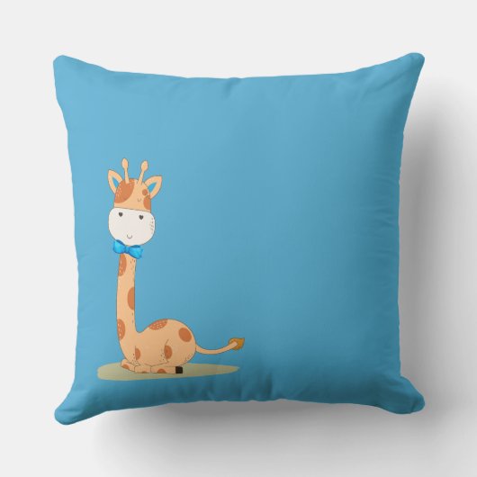 WasserfarbenGiraffe, Safari Animals Babydusche Kissen (Rückseite)