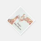 WasserfarbenGiraffen Mutter- und KinderBaby-Dusche Serviette (Ecke)