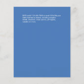 Wasserfarbenglas Abstrakt Aquamarine Grüne Hochzei Flyer (Hinten)