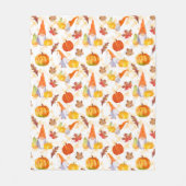 Wasserfarbengläser, Pumpkins und Blätter Fleecedecke (Vorderseite)