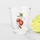 Wasserfarbengranat Schnapsglas (Vorderseite)