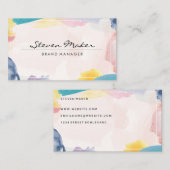 Wasserfarbengrenze Visitenkarte (Vorne/Hinten)