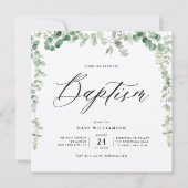 Wasserfarbengrün Einladung (Vorderseite)