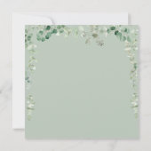 Wasserfarbengrün Einladung (Rückseite)