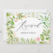 Wasserfarbengrün Kristallbrille Hochzeit vorbehalt Einladung (Rückseite)