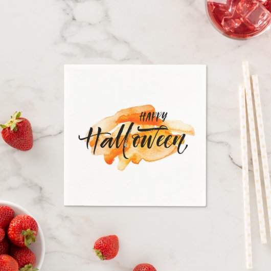 Wasserfarbenhappy Halloween Serviette (Beispiel)