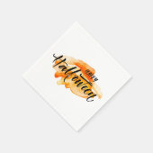 Wasserfarbenhappy Halloween Serviette (Ecke)