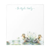 Wasserfarbenherden Personalisiertes Geschirr Notizblock (Vorderseite)