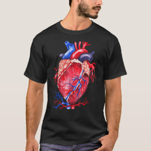 Wasserfarbenherz Anatomische Kardiologie T-Shirt