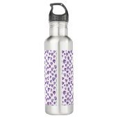 Wasserfarbenherz Edelstahlflasche (Rückseite)