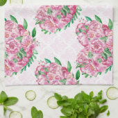 Wasserfarbenherz Geschirrtuch (Gefaltet)