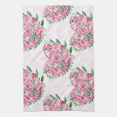 Wasserfarbenherz Geschirrtuch (Vertikal)