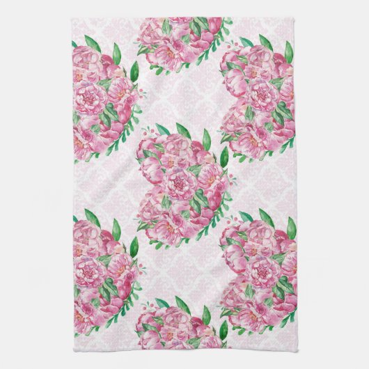 Wasserfarbenherz Geschirrtuch (Vertikal)