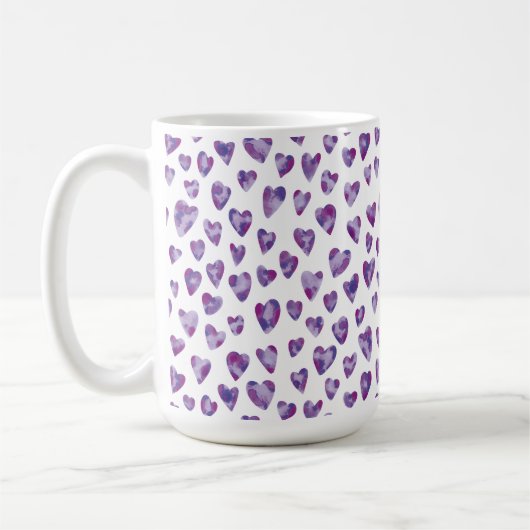 Wasserfarbenherz Kaffeetasse (Links)