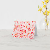 Wasserfarbenherz Karte (Gelbe Blume)