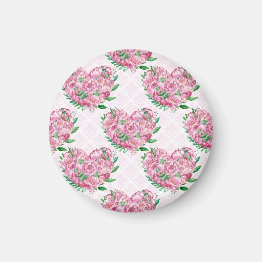 Wasserfarbenherz Magnet (Vorne)