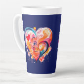Wasserfarbenherz Milchtasse (Linke Ecke)