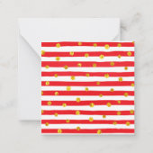 Wasserfarbenherz-Mode Girl Geschenkverpackung Mitteilungskarte (Rückseite)