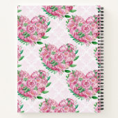 Wasserfarbenherz Notizblock (Rückseite)